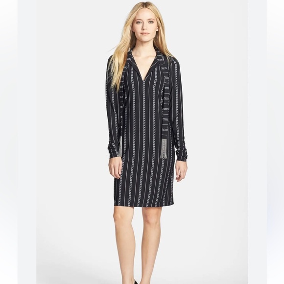 MICHAEL Michael Kors Dresses & Skirts - Michael Kors black chain tie neck dress L